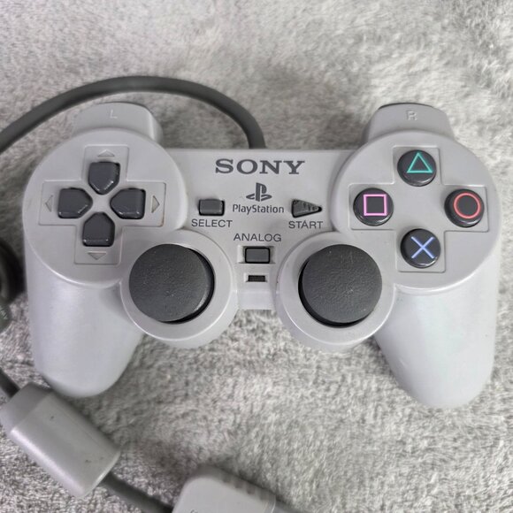 Sony PlayStation Analog Controller SCPH-1200 Wired Grey PS1 PS2 - Picture 2 of 7